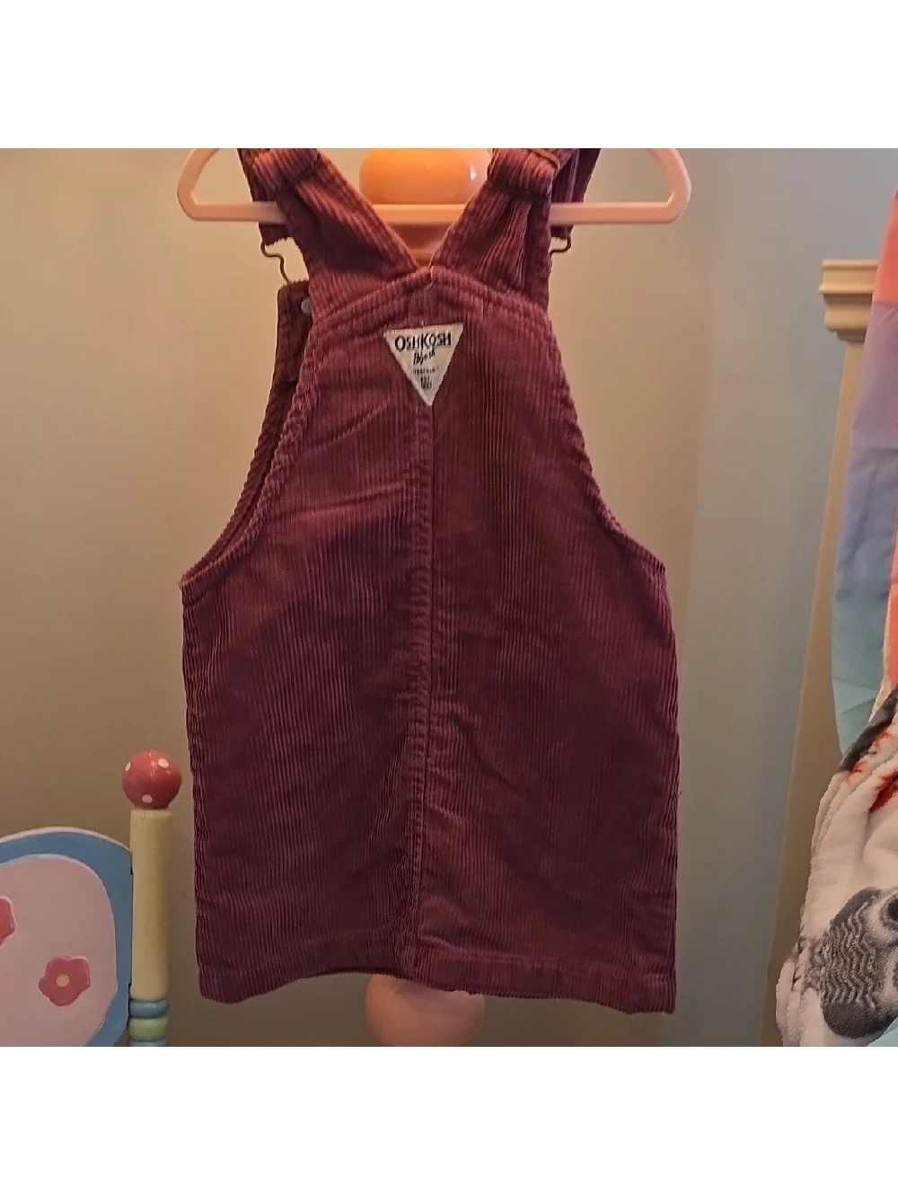 OshKosh B'gosh Kids Corduroy Overalls - Burgundy